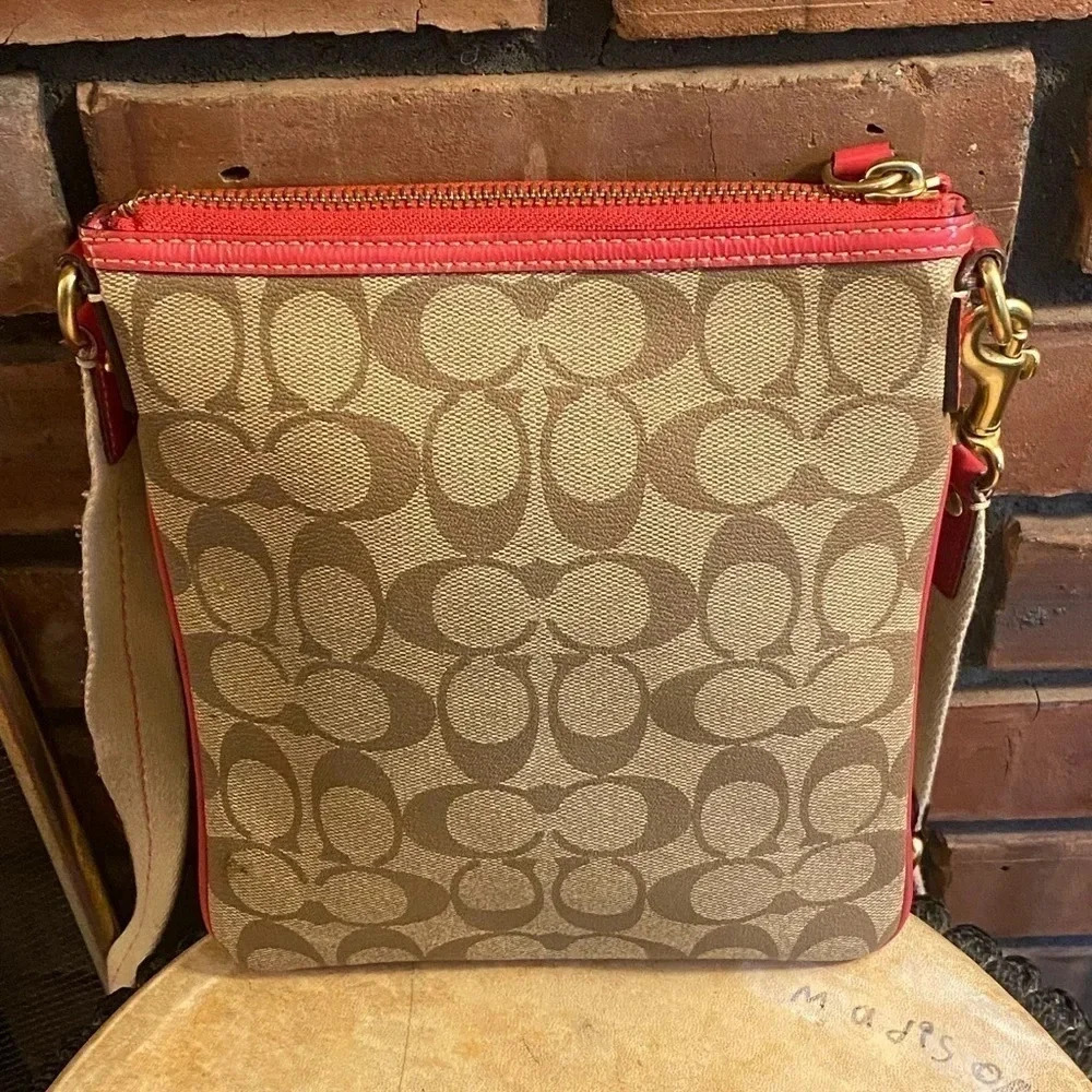 Coach Signature Heritage Stripe Crossbody Bag - Picture 4 of 12